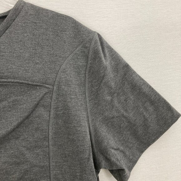 LALABU Soothe Short Sleeve Shirt Kangaroo Pouch Gray Size XL - Picture 4 of 11